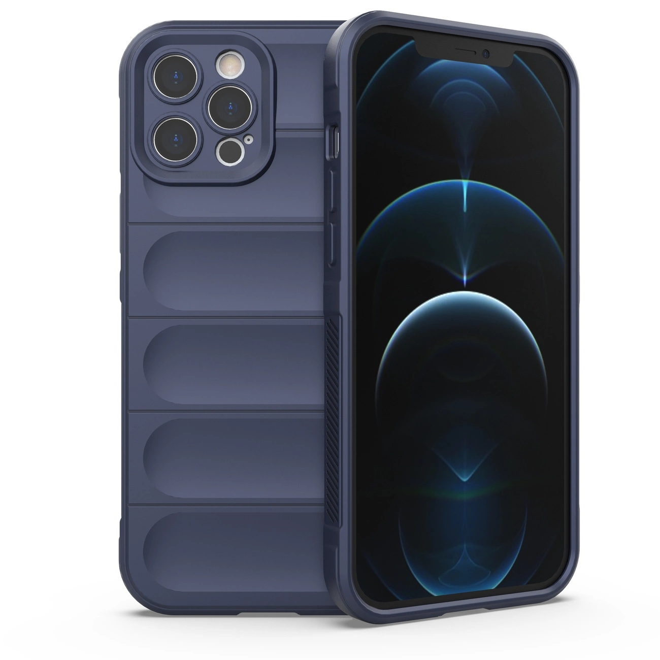 Magic Shield Case case for iPhone 12 Pro Max flexible armored dark blue cover