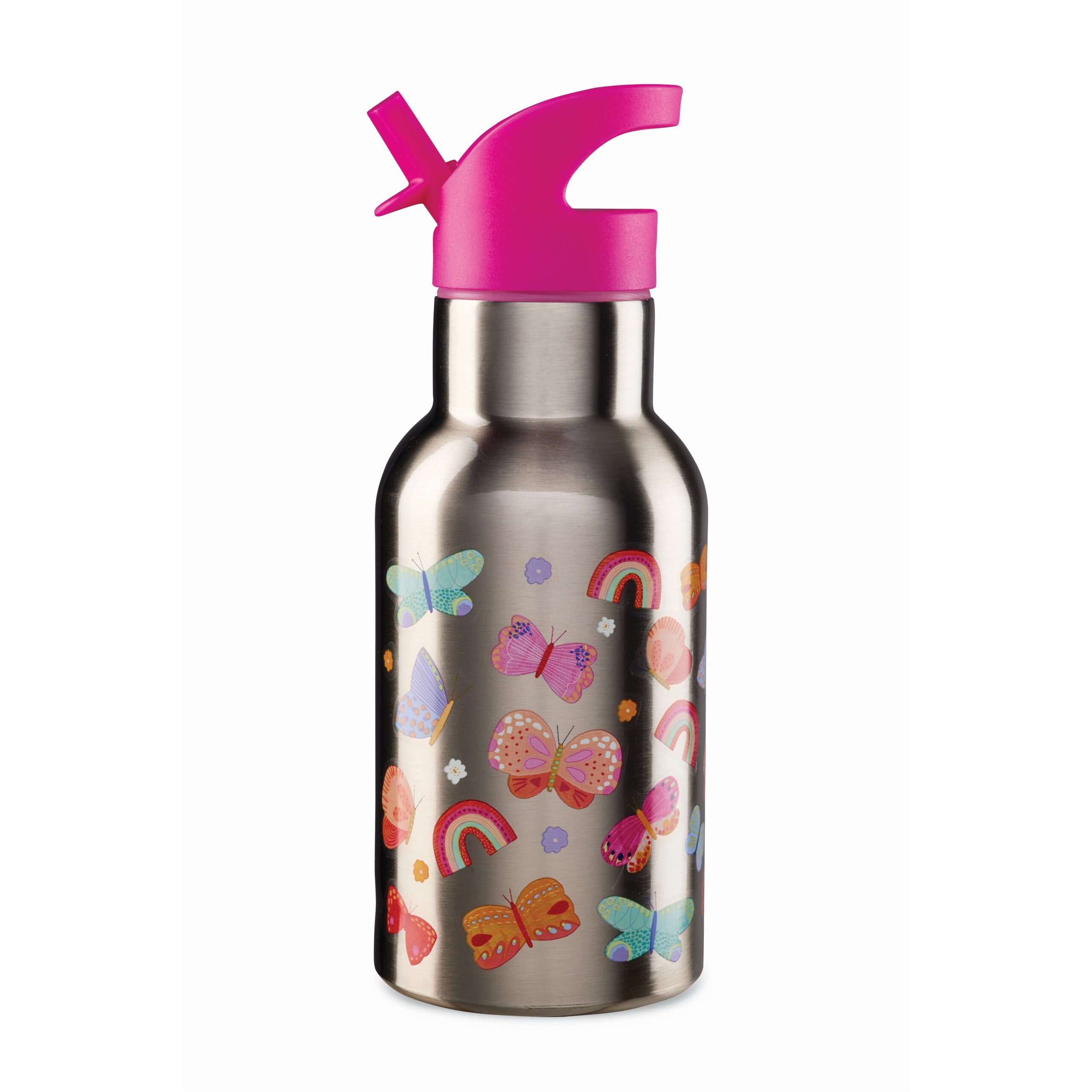 Stainless Bottle/Butterfly Garden 19 cm 400 ml