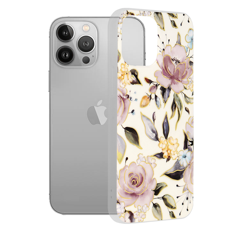 Techsuit - Marble Series - iPhone 13 Pro Max - Chloe White