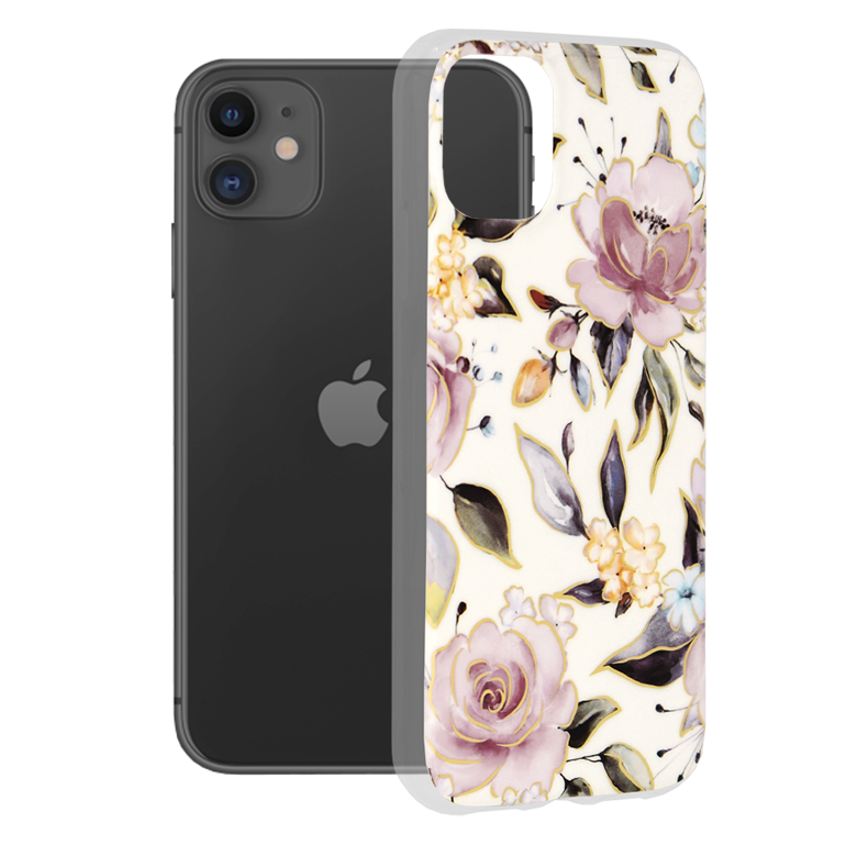 Techsuit - Marble Series - iPhone 11 - Chloe White