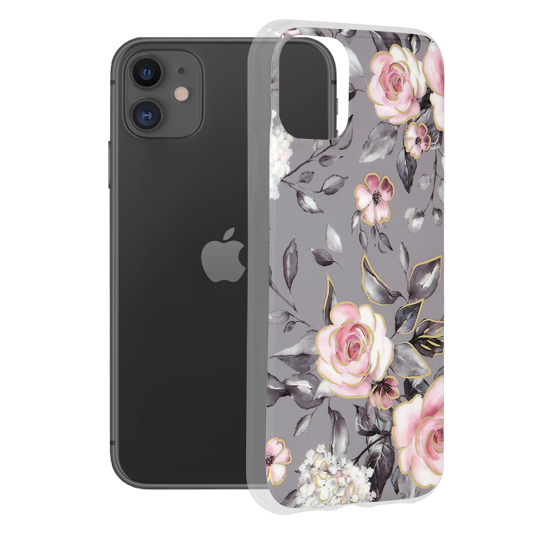 Techsuit - Marble Series - iPhone 11 - Bloom of Ruth Gray