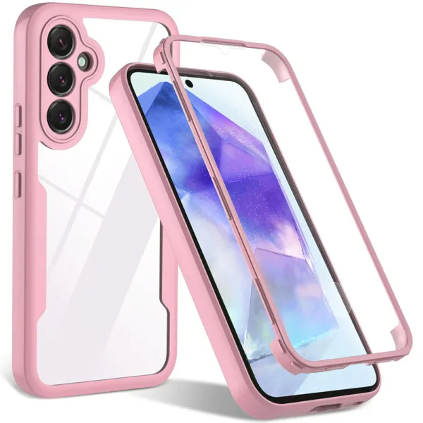 Techsuit - ColorVerse 360 Series + Screen Protector - Samsung Galaxy A55 5G - Pink