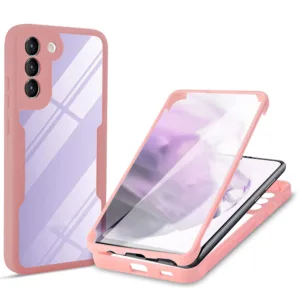 Techsuit - ColorVerse 360 Series + Screen Protector - Samsung Galaxy S21 FE 5G - Pink