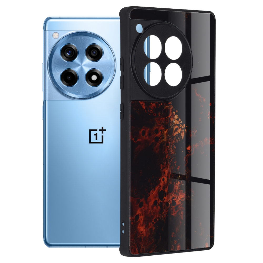 Techsuit - Glaze Series - OnePlus 12R - Red Nebula