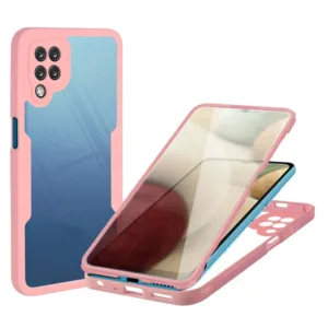 Techsuit - ColorVerse 360 Series + Screen Protector - Samsung Galaxy A12 - Pink