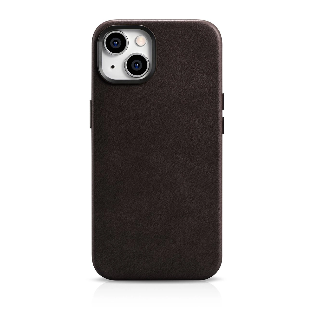 iCarer Oil Wax Premium Leather Case magnetic leather case iPhone 14 with MagSafe brown (WMI14220701-BN)