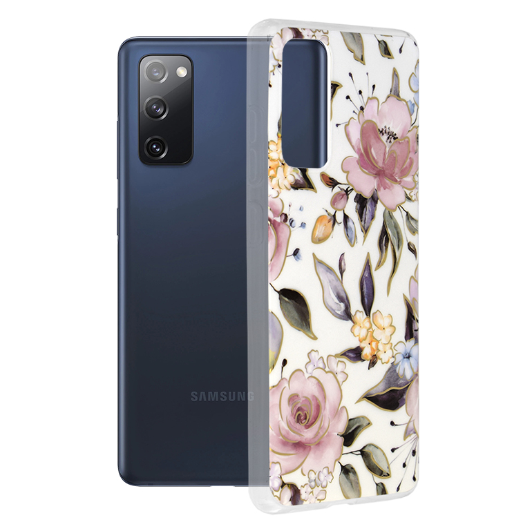 Techsuit - Marble Series - Samsung Galaxy S20 FE 4G / S20 FE 5G - Chloe White