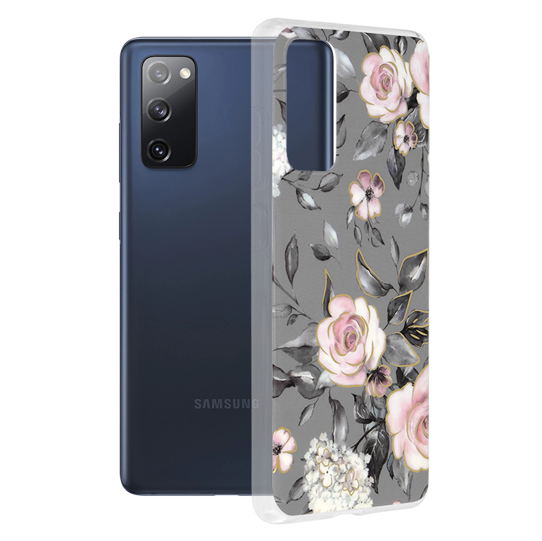 Techsuit - Marble Series - Samsung Galaxy S20 FE 4G / S20 FE 5G - Bloom of Ruth Gray