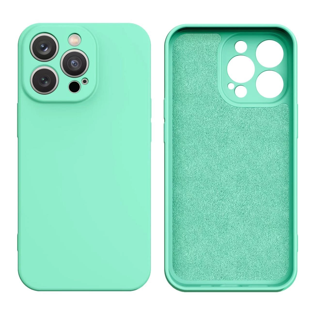 Silicone case for iPhone 13 Pro Max silicone cover mint green