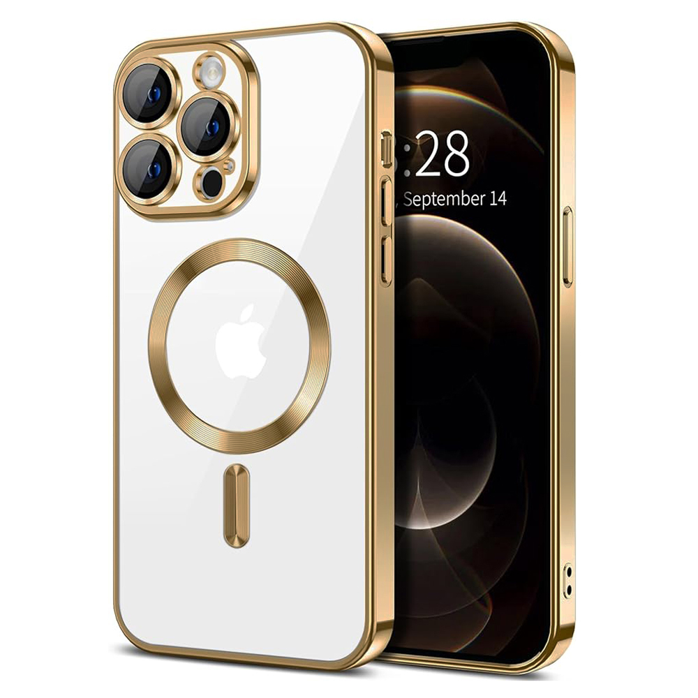 Techsuit - Luxury Crystal MagSafe - iPhone 12 Pro Max - Gold