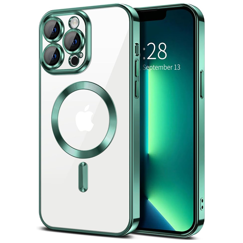 Techsuit - Luxury Crystal MagSafe - iPhone 13 Pro - Light Green