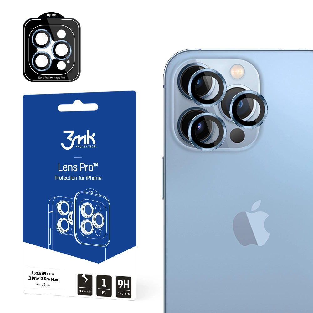 Apple iPhone 13 Pro/13 Pro Max - 3mk Lens Protection Pro Sierra Blue