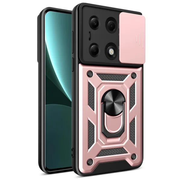 Techsuit - CamShield Series - Xiaomi Redmi Note 13 Pro 4G / Poco M6 Pro 4G - Rose Gold