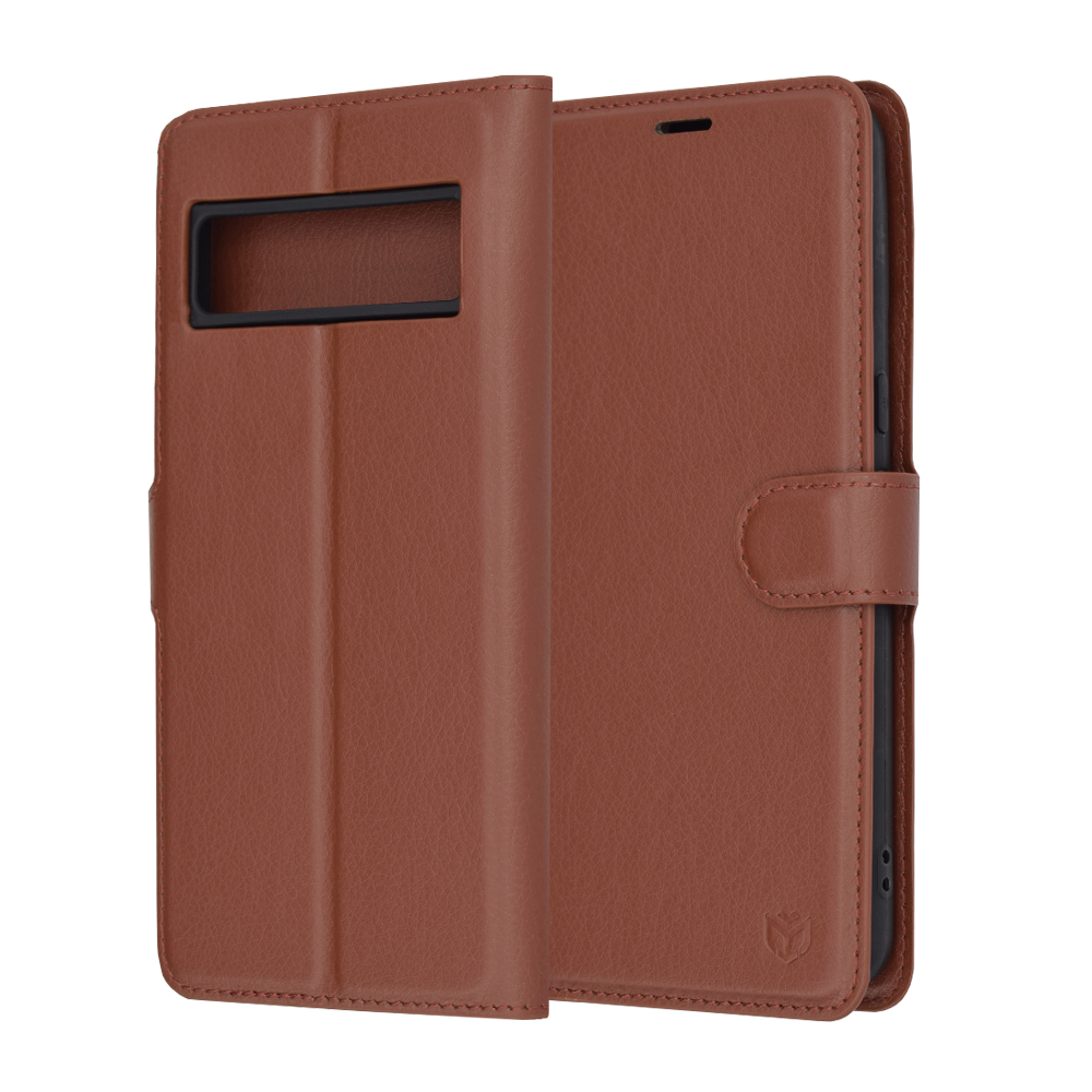 Techsuit - Leather Folio - Google Pixel 8 Pro - Brown