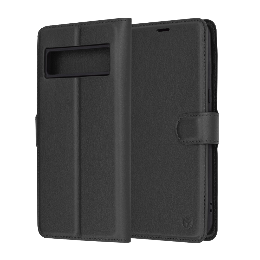 Techsuit - Leather Folio - Google Pixel 8 Pro - Black