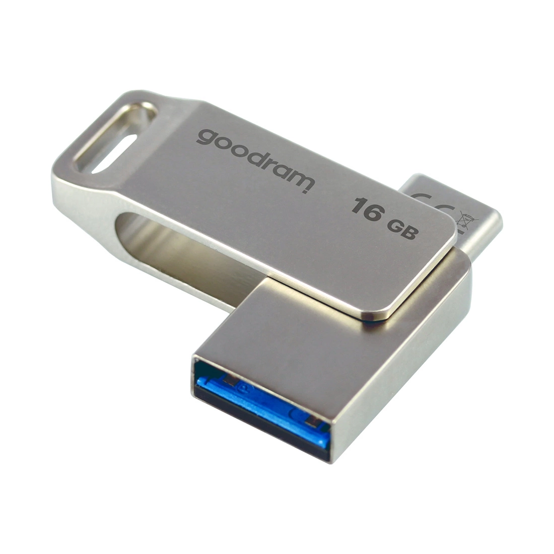 Flash Drive 16GB USB 3.2 Gen 1 USB / USB C OTG ODA3 Goodram - Silver