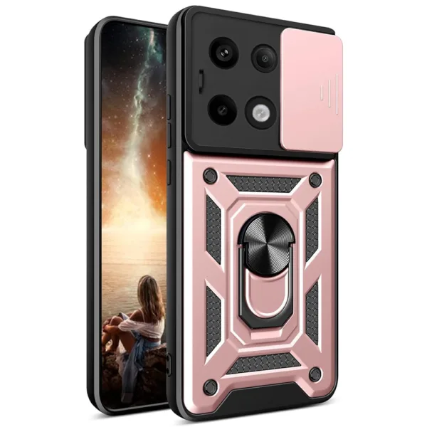 Techsuit - CamShield Series - Xiaomi Redmi Note 13 Pro 5G / Poco X6 - Rose Gold