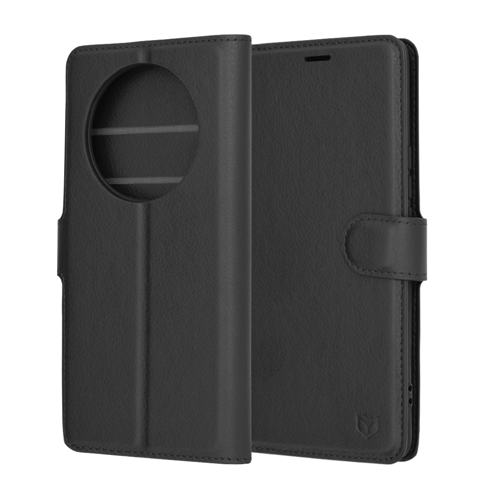 Techsuit - Leather Folio - Honor Magic6 Lite - Black