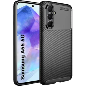 Techsuit - CarbonFiber - Samsung Galaxy A55 5G - Black