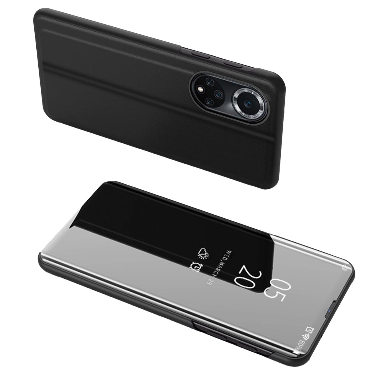 Clear View Case case for Huawei nova 9 flip cover black