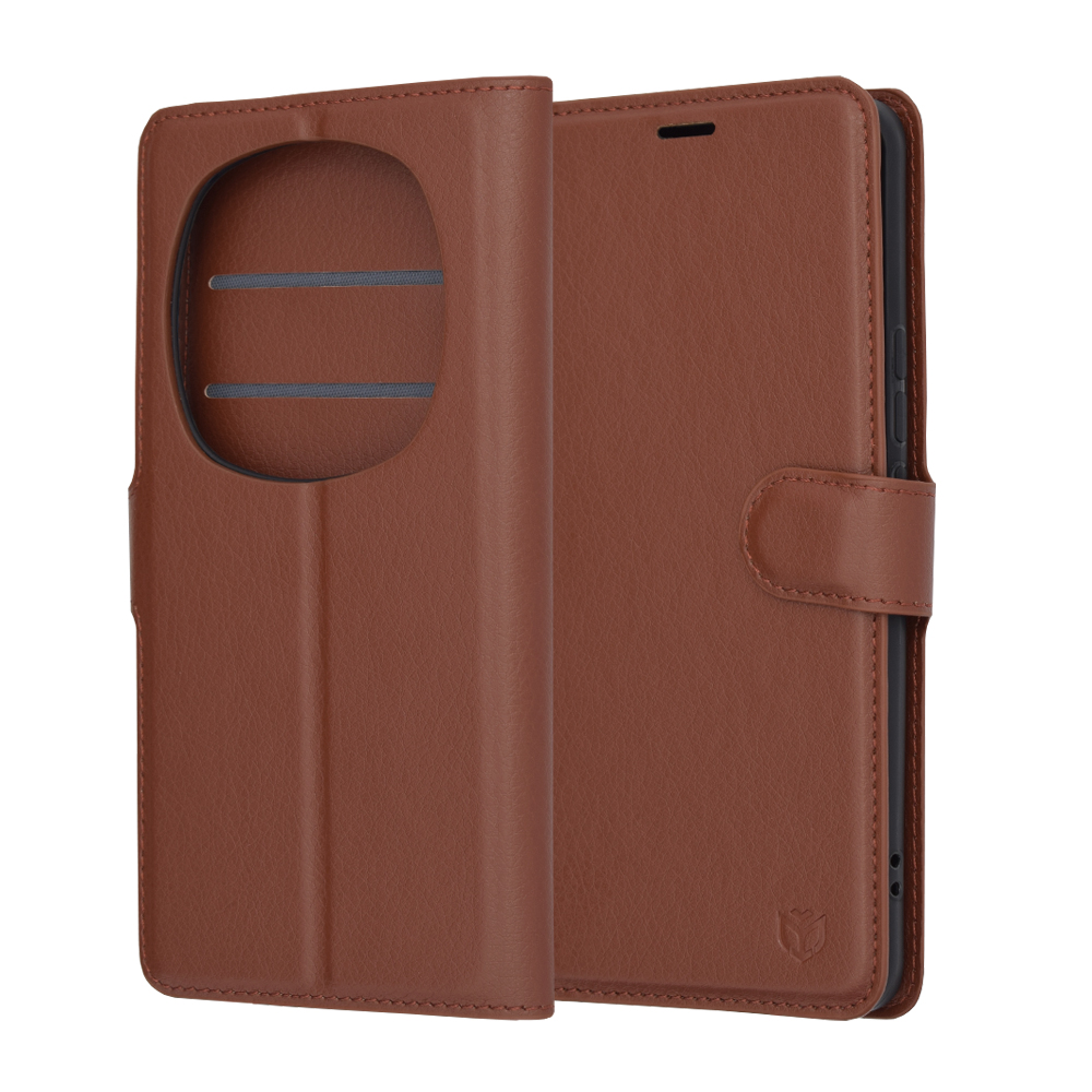 Techsuit - Leather Folio - Honor Magic6 Pro - Brown