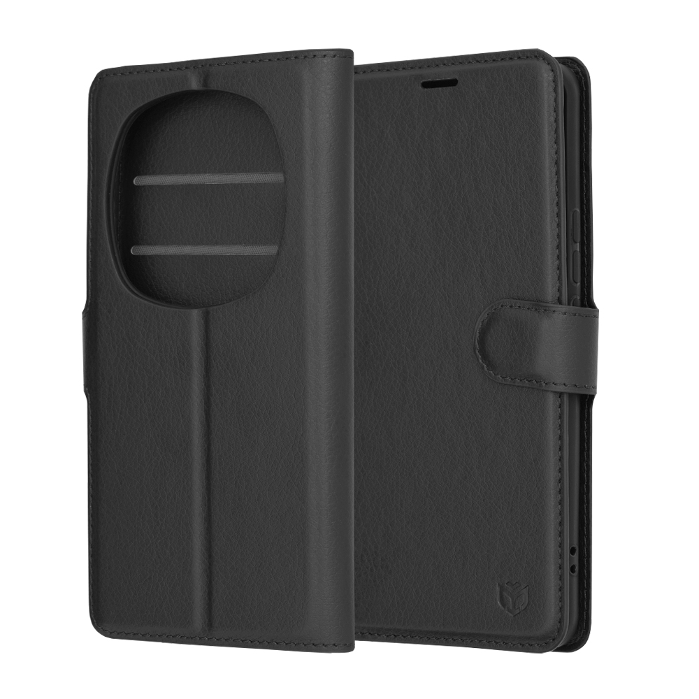 Techsuit - Leather Folio - Honor Magic6 Pro - Black