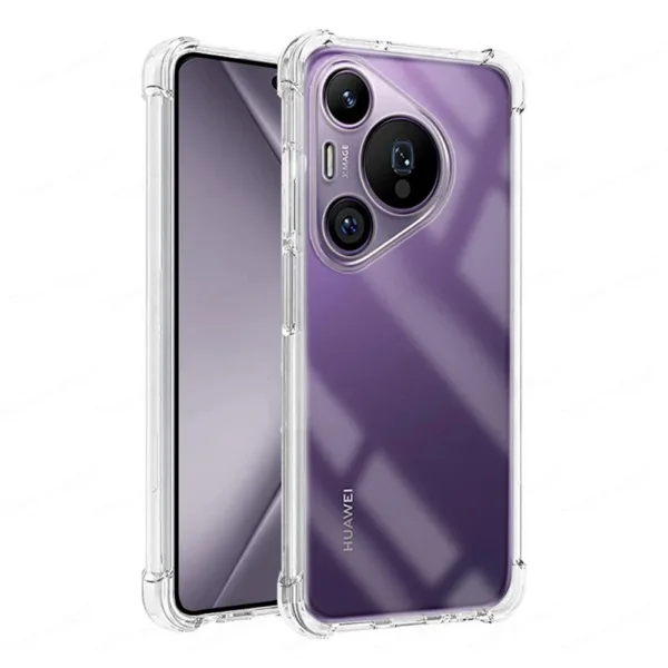 Techsuit - Shockproof Clear Silicone - Huawei Pura 70 Pro - Clear