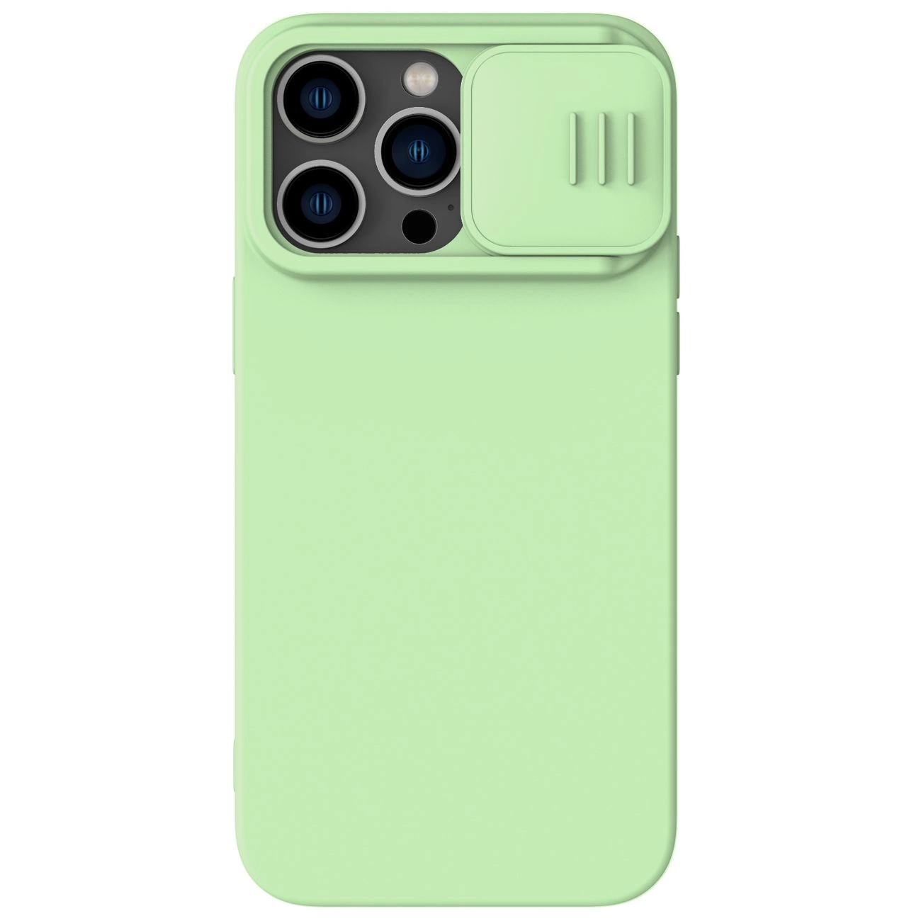 Nillkin CamShield Magnetic Silicone Case iPhone 14 Pro Magnetic MagSafe Cover with Camera Protector Green