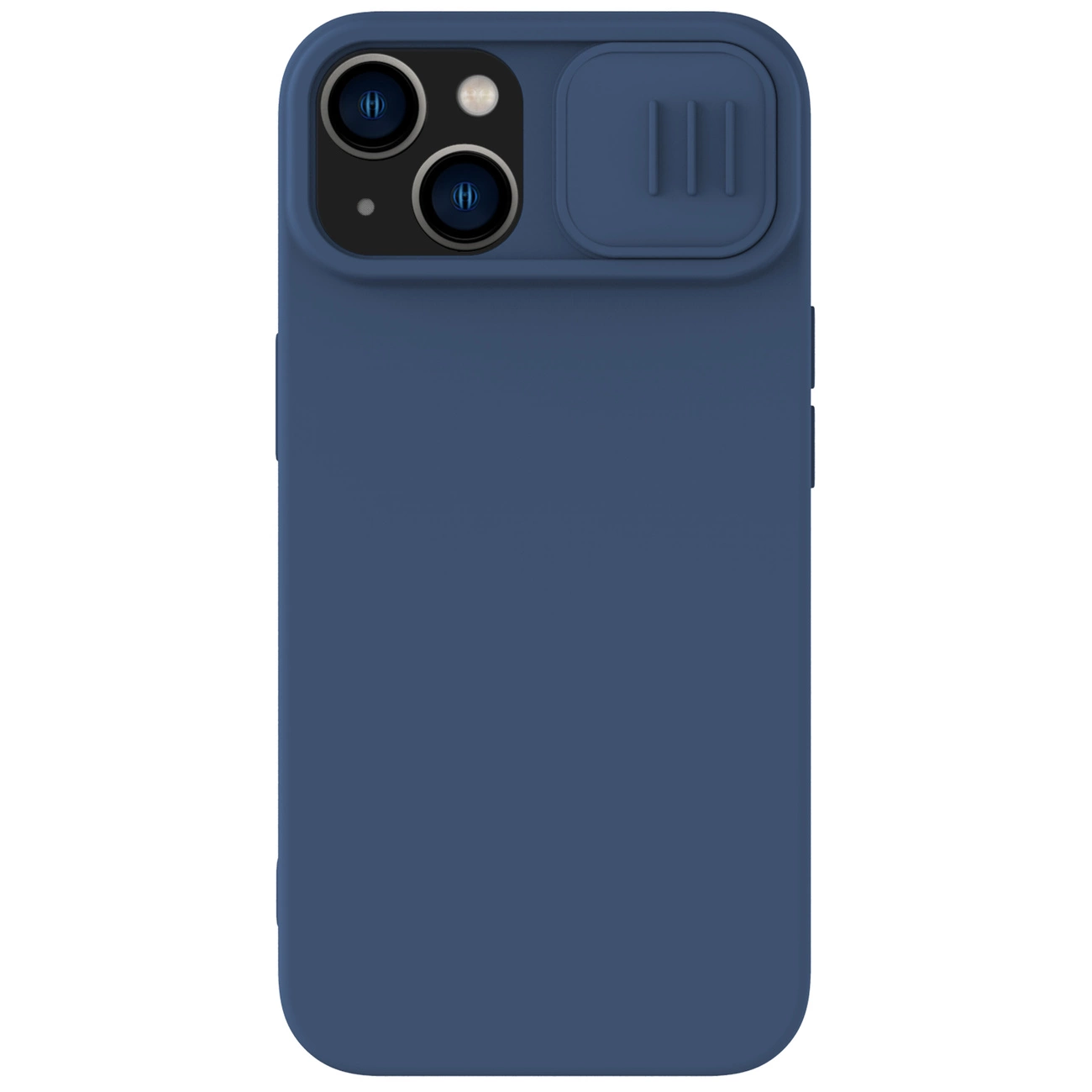 Nillkin CamShield Silky Silicone Case iPhone 14 case cover with camera cover blue