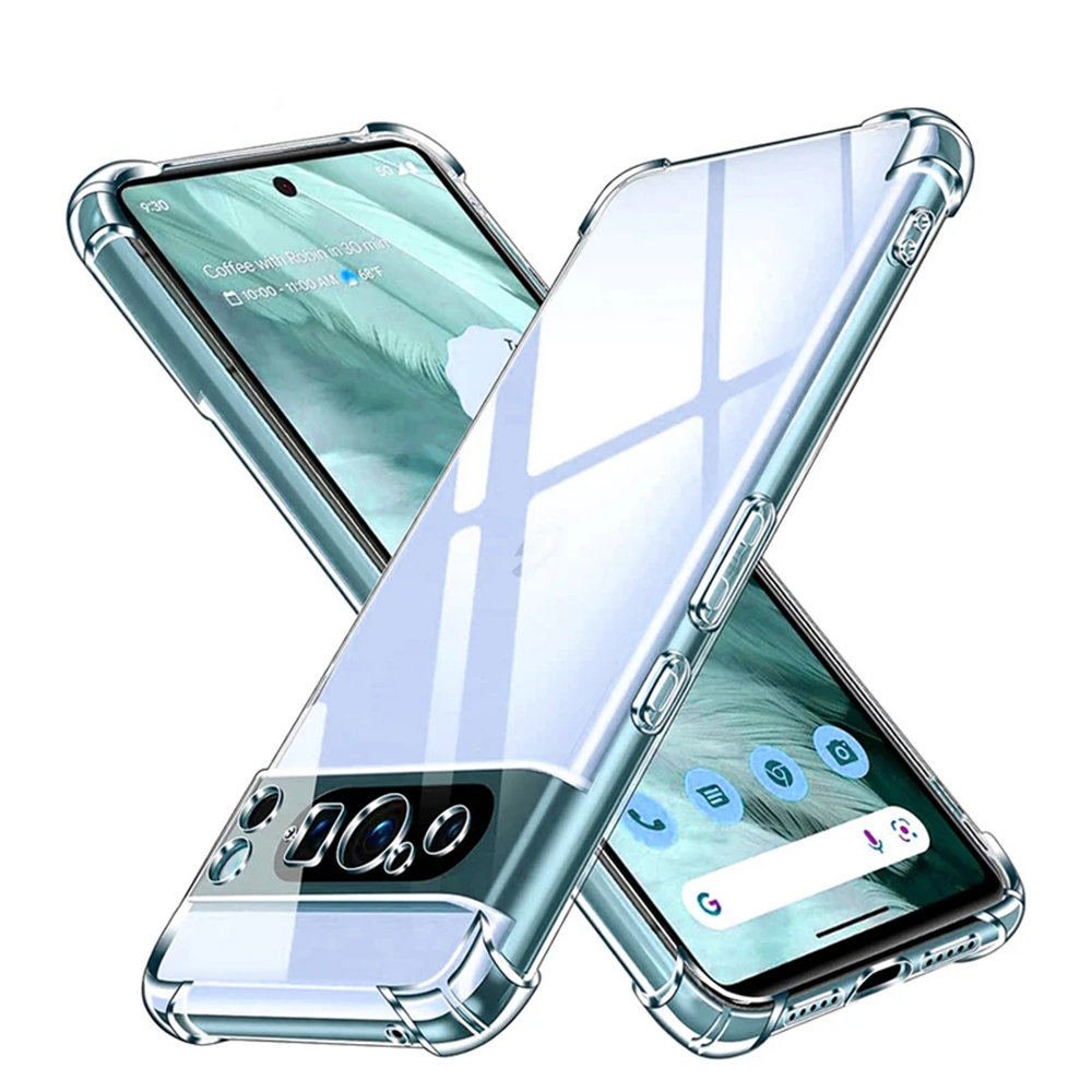 Techsuit - Shockproof Clear Silicone - Google Pixel 9 Pro XL - Clear