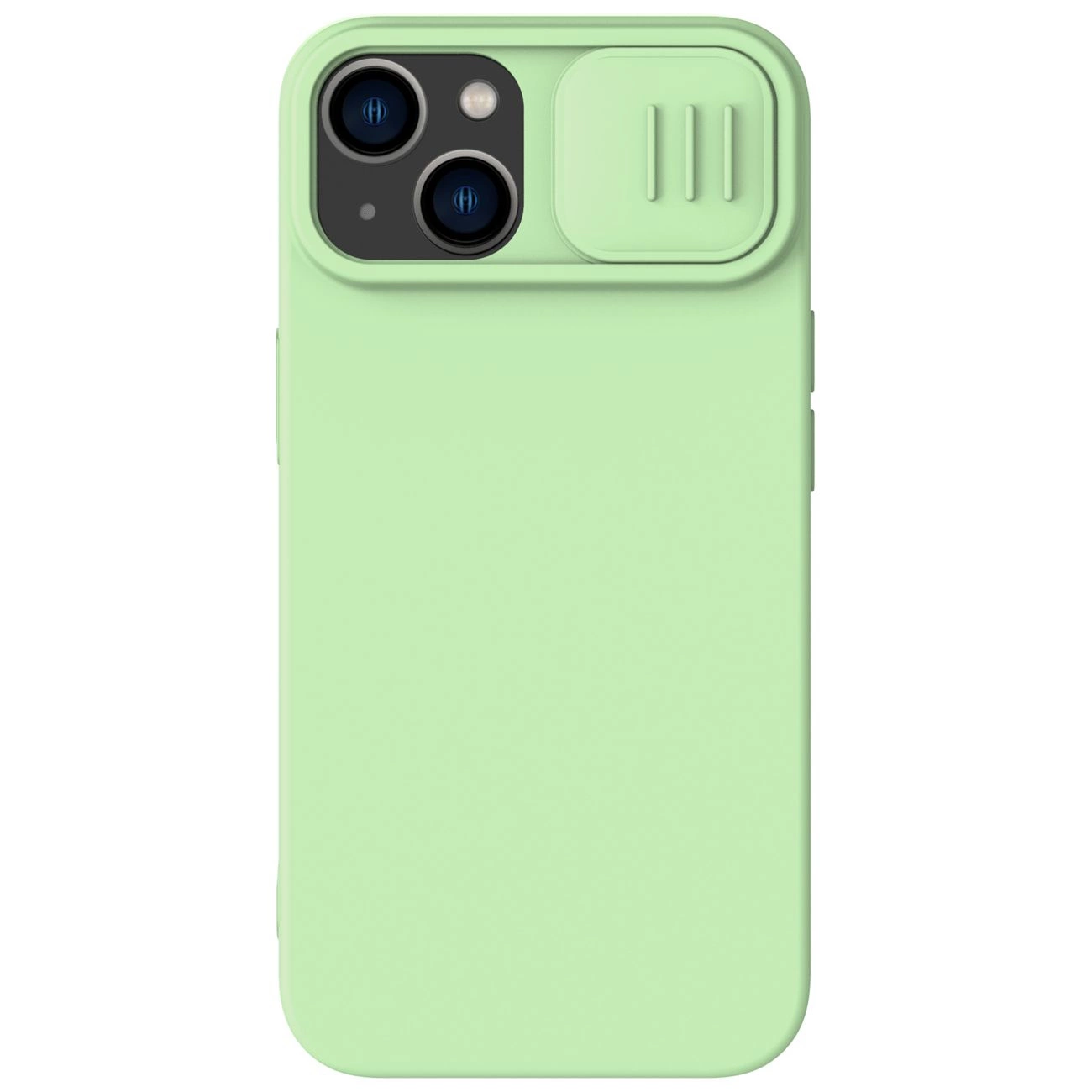 Nillkin CamShield Silky Silicone Case iPhone 14 Plus case with camera cover green