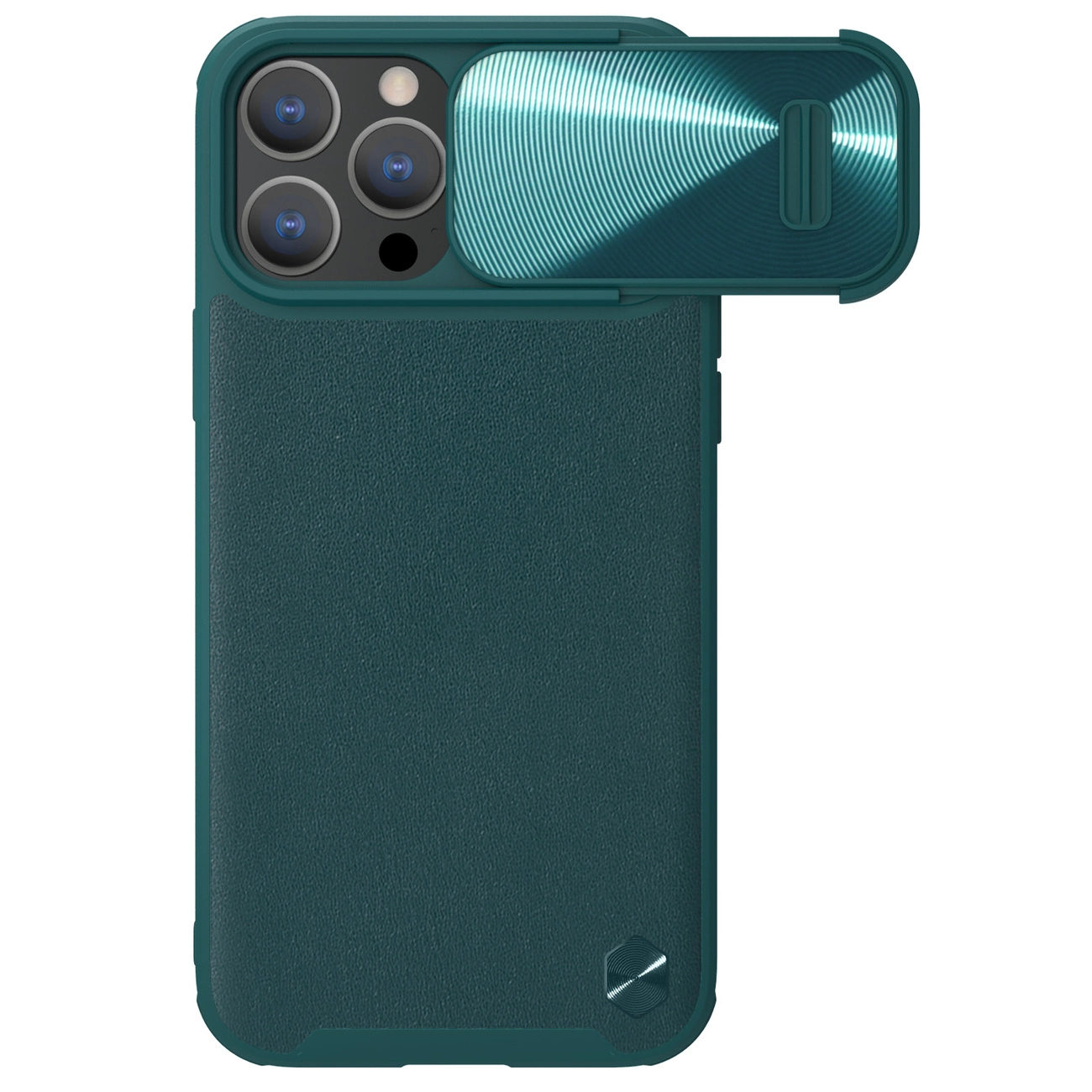 Nillkin CamShield Leather S Case iPhone 14 Pro Max case with camera cover green