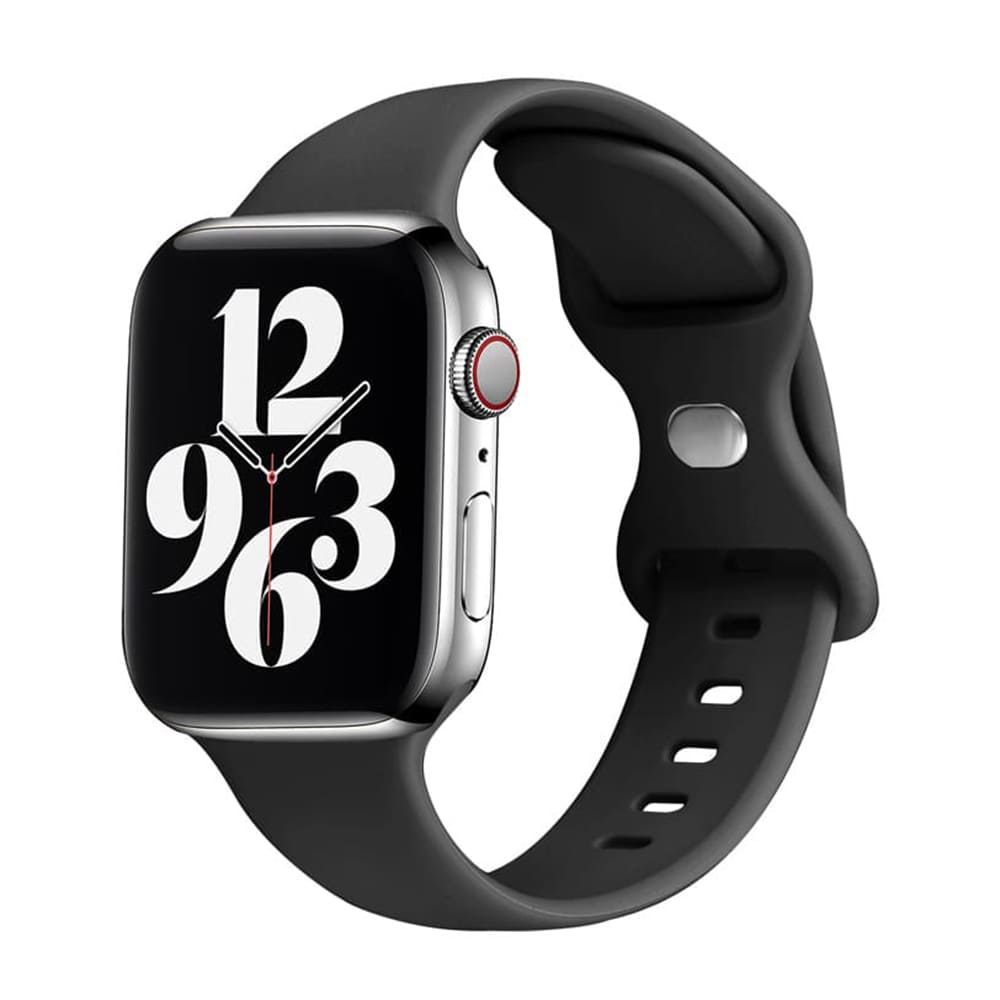 Techsuit - Watchband (W031) - Apple Watch 1/2/3/4/5/6/7/8/9/10/SE/SE 2/Ultra/Ultra 2 (42/44/45/46/49mm) - Black