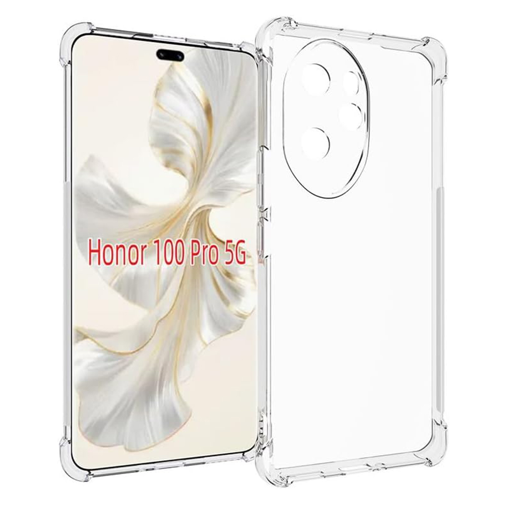 Techsuit - Shockproof Clear Silicone - Honor 100 Pro - Clear