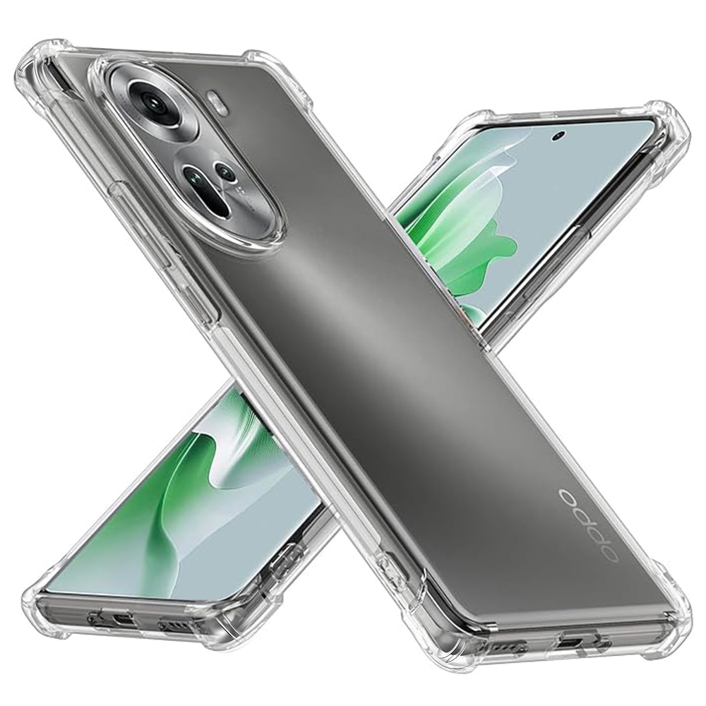 Techsuit - Shockproof Clear Silicone - Oppo Reno11 - Clear