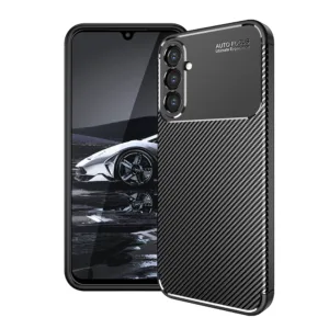 Techsuit - CarbonFiber - Samsung Galaxy A14 4G / A14 5G - Black