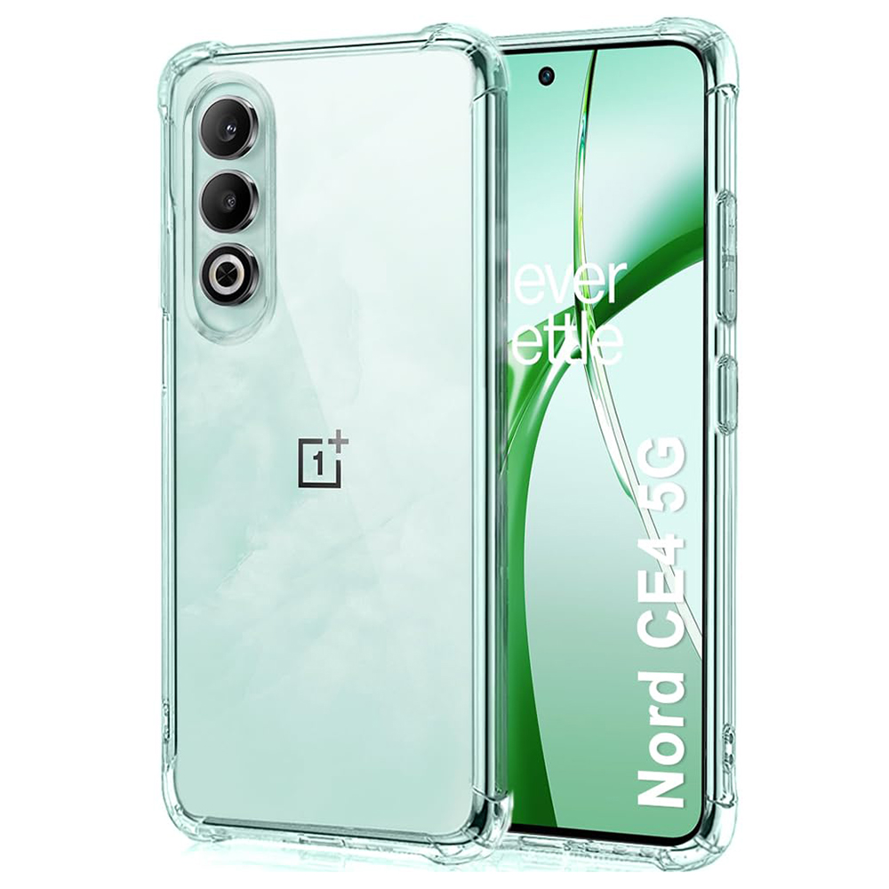 Techsuit - Shockproof Clear Silicone - OnePlus Nord CE4 - Clear