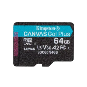 Kingston - Memory Card Canvas Go Plus (SDCG3/64GBSP) - MicroSDXC