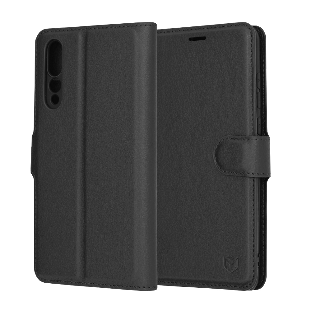 Techsuit - Leather Folio - Huawei P20 Pro - Black