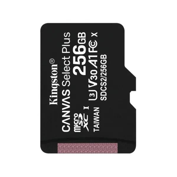 Kingston - Memory Card Canvas Select Plus (SDCS2/256GBSP) - Android A1 MicroSDXC