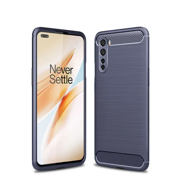 Techsuit - Carbon Silicone - OnePlus Nord 5G - Blue