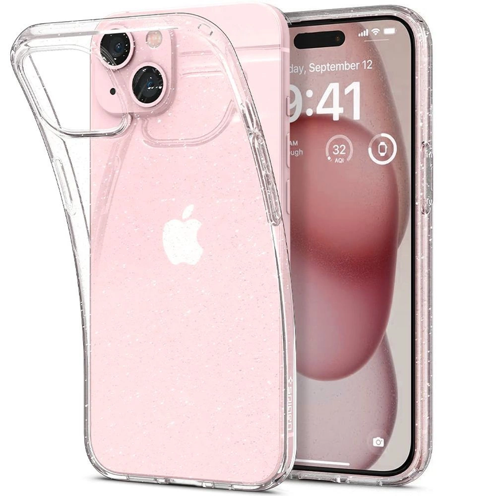 Spigen Liquid Crystal iPhone 14 Plus Case - Clear Glitter