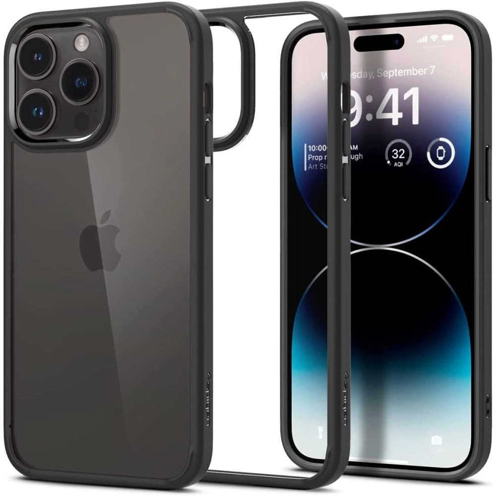 Spigen Ultra Hybrid iPhone 14 Pro Case - Matte Black