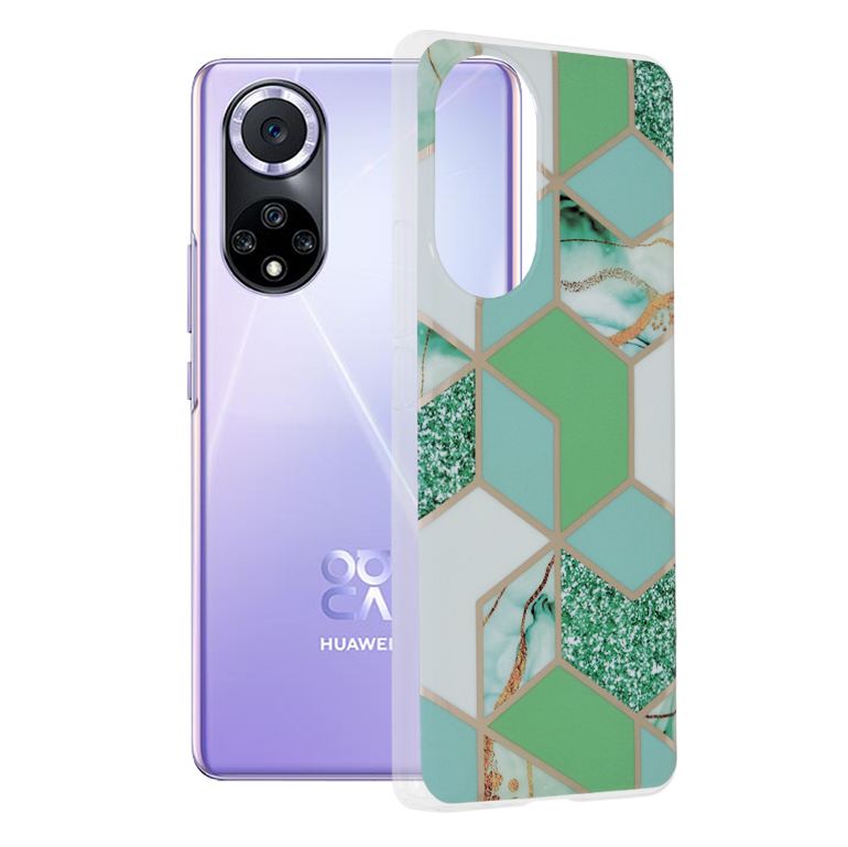 Techsuit - Marble Series - Huawei nova 9 / Honor 50 - Green Hex