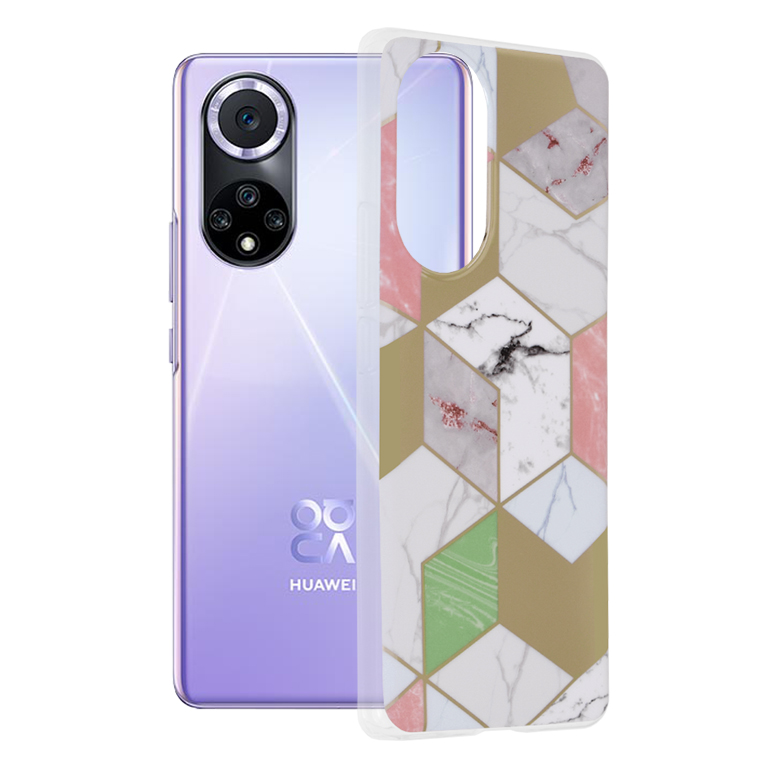 Techsuit - Marble Series - Huawei nova 9 / Honor 50 - Purple Hex