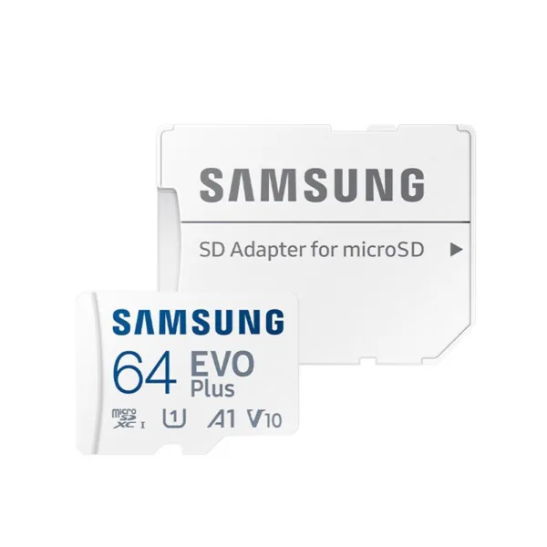 Samsung - Memory Card Evo Plus (MB-MC64KA/EU) - MicroSDXC with Adapter