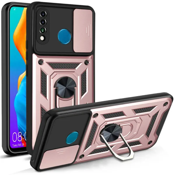 Techsuit - CamShield Series - Huawei P30 Lite / P30 Lite New Edition - Rose Gold