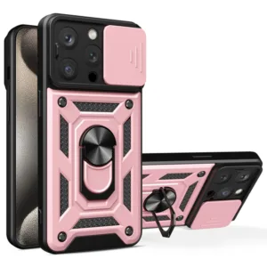 Techsuit - CamShield Series - iPhone 15 Pro Max - Rose Gold