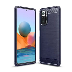 Techsuit - Carbon Silicone - Xiaomi Redmi Note 10 Pro / Note 10 Pro Max - Blue