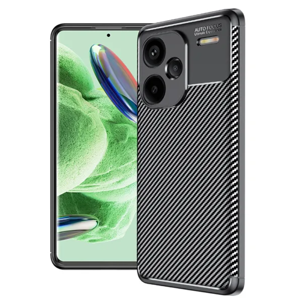 Techsuit - CarbonFiber - Xiaomi Redmi Note 13 Pro+ 5G - Black